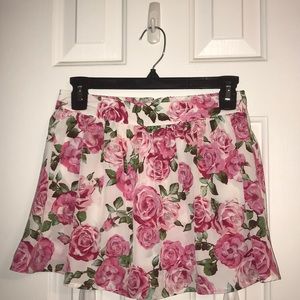 Forever 21 floral mini flowy skirt